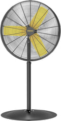 VINICAYA 30 Inch Commercial Industrial Pedestal Fan Oscillating, 8900 CFM Industrial Fans Heavy Duty with 3 Speed, Metal Stand up Fans with Poweful Motor, UL Safety Listed