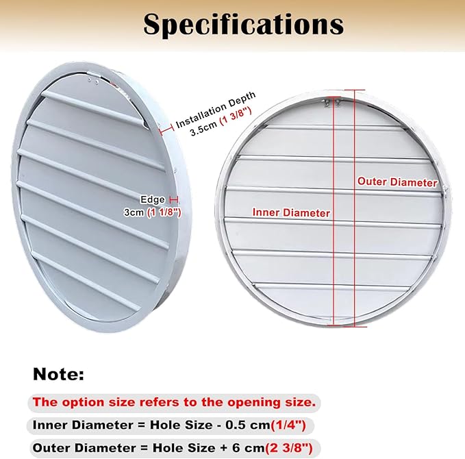 Gravity Louver Vent Exhaust Grille, Industrial Greenhouse HVAC Shutter Fan for Wall Ceiling, Indoor Outdoor Self-Closing Ventilation Cover(35in(89cm))
