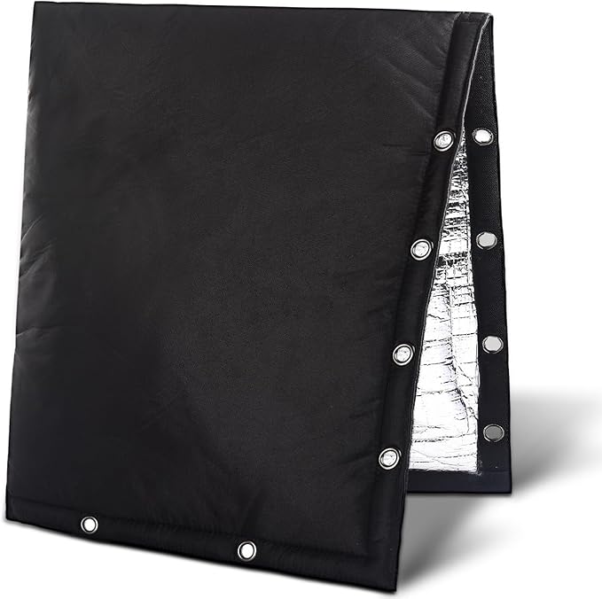 Outdoor Backflow Preventer Cover- 24''W x 24''H, Winter Freeze & Weatherproof Protection for Irrigation Pipes & Sprinkler Valves- Black