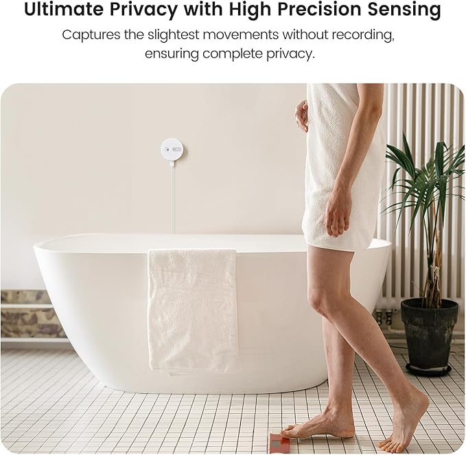 TREATLIFE WiFi Presence Sensor 3 Pack, 24G mmWave Radar Smart Motion Sensor Wired, Support Alexa/Google Home, Real-time Human Occupancy Sensor, No Hub Required