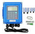 Ultrasonic Water Flow Meter, TUF-2000B Digital Water Liquid Flowmeter Tester, TS-2 TM-1 Ultrasonic Clamp-on Transducers Sensors, LCD Display IP68 Protection for Pipe DN15-700mm