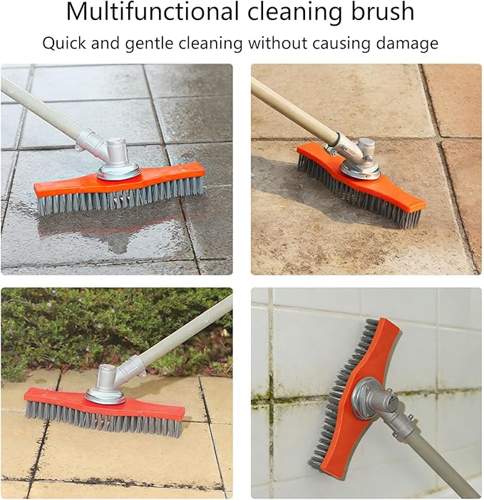 Heavy Duty Mower Brush Thick Nylon Bristles for Effective Removal of Stubborn Dirt Grass Tool Brush