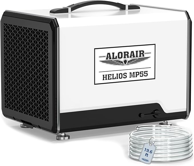 ALORAIR 120 PPD Commercial Dehumidifier with Pump, Crawl Space Dehumidifier for Up to 1,500 Sq. Ft., Portable Industrial Water Damage Unit for Basement, Home, Garage, Attic, 5-Year Limited Warranty