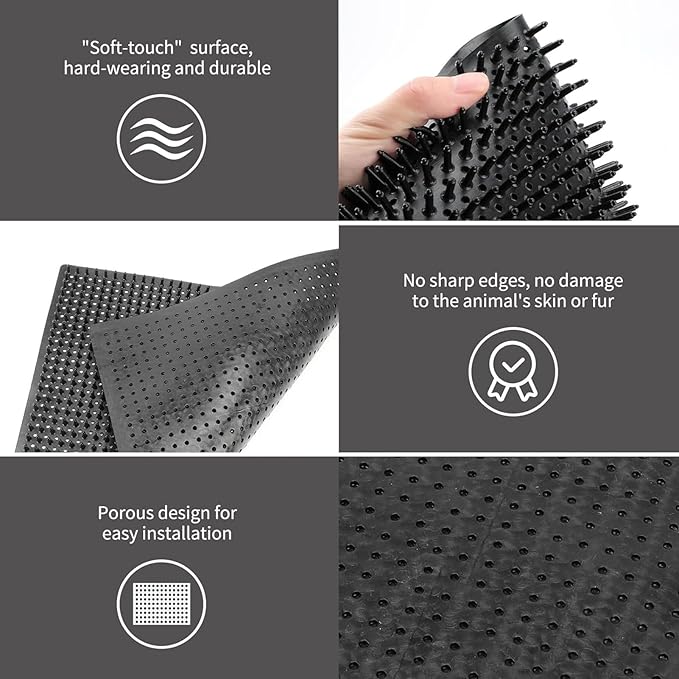 Cow Scratcher | Comfortable Soft Grooming Tool Shedding Brushes,Livestock Horse Scratching Comb,for Farm Animal Cows Dogs Cattle