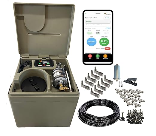 Mosquito Misting System Pynamite Wi-Fi/Bluetooth app & 10 Nozzle Kit