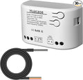 1CH Tuya Intelligent Temperature Sensor,7-32V Dry Contact Relay,Wireless Intelligent Monitoring,Temperature Control of Greenhouse Hatching Fish Tank seedlings,Compatible with Alexa Google Home