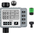 NBBX Sprinkler Timer for Garden Hose, Outdoor Watering System with Rain Delay, Manual & Automatic Mode