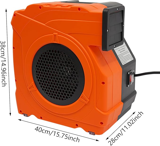 Commercial Air Blower, 3HP Inflatable Bounce House Blower,2150W Air Blower for Inflatable Castle, High Power Fast Commercial Inflation Pump for Water Slide Paint Booth Tent