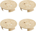 Underhill Sprinkler Valve Round Box Lid, VersaLid 10 Inch Universal Cover for Automatic Irrigation System, Tan, VL-10T-4, 4 Pack