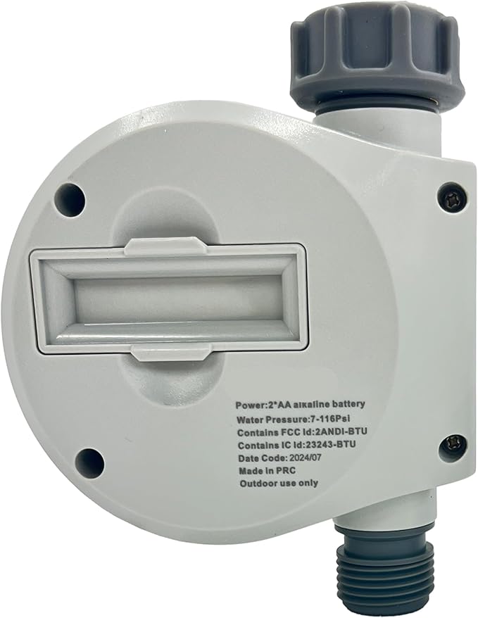 Gilmour Single Outlet Water Timer for Garden Hose, Programmable Automatic Watering System, LCD Screen, Rain Delay, Battery Operated