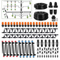 260 FT Drip Irrigation System Kit, Automatic Garden Watering System with 2/5" & 1/4" Tube for Greenhouse, Lawn, Raised Bed, Micro Misting Plant Sprinkler System, Adjustable Drip Emitters