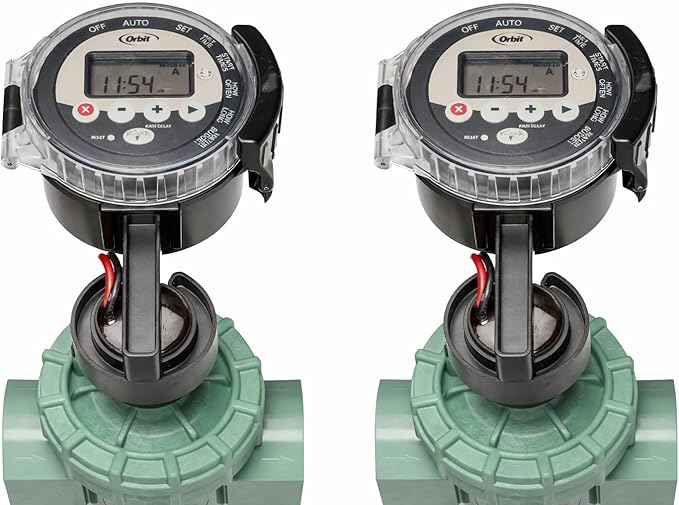 2-Pack Orbit 57860 Battery Operated Sprinkler Timer with Valve - Battery-Operated Sprinkler Timer with Valve for Easy Watering