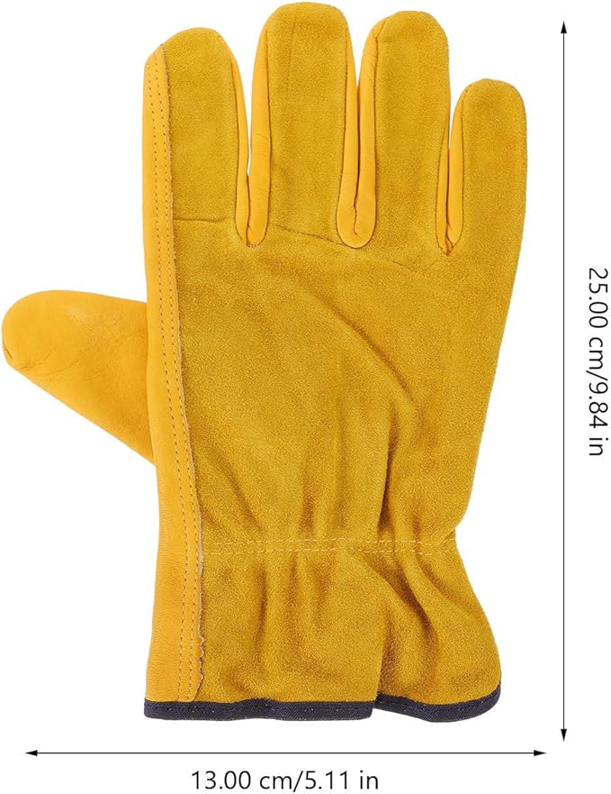 UKCOCO Waterproof Heavy-duty Protective Work Gloves for Men and Women Anti-puncture Gardening Gloves Carpenter Gloves Size Xl