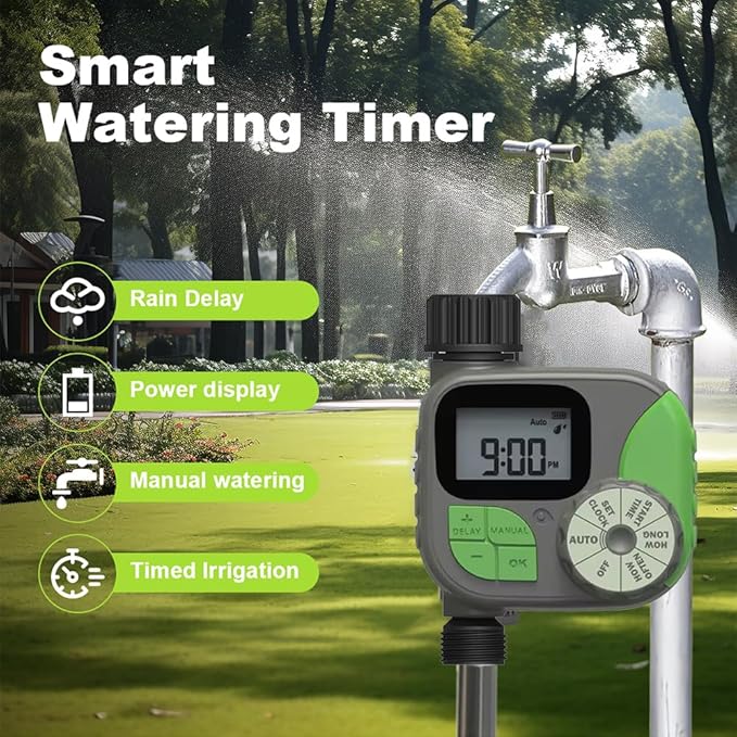 Irrigation Timer Programmable Sprinkler Timer for Garden Hose Lawn Sprinkler Controller