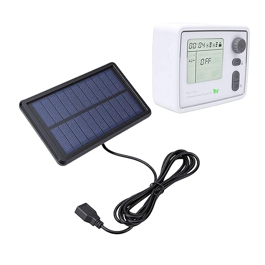 Solar Drip Irrigation Kit, WiFi Smart Automatic Watering System for 20 Pots with 2 Pumps, APP Remote Control & Solar Powered for Balcony Garden