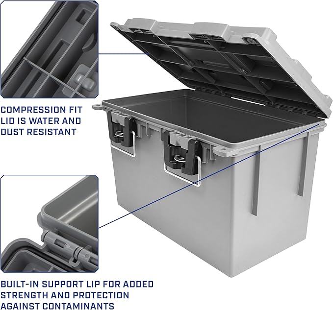 Sheffield 12766 XL Storage Bins With Lids, Mothers Day Gifts, Stackable Storage Bins, Mothers Day Gifts for Mom, Lockable Containers with Lids, Plastic Containers for Home, Classroom, and Dorm