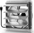 Xcity 20" Shutter Exhaust Fan with 6 ft Power Cord, High Speed AC Motor, 2900 CFM, 1450 RPM, Wall Mount Ventilation Fan with Automatic Gravity Louvers, for Garage, Shed, Commercial, Attic, Waterproof