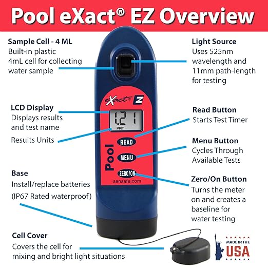 ITS 486201 Pool Exact EZ Photometer Entry Digital Pool Water Test Kit - 6-Tests Each
