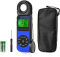 Digital Light Meter WapoRich RQ-881D Illuminance Tester w/Rotatable Sensor 1-400,000 Lux/FC for LED White Light, Plants, Photography, Home & Industrial Use