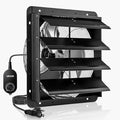 VEVOR 18'' Exhaust Fan, Wall Mounted Attic Fan with Variable Speed controller, 2200 CFM, Automatic Shutter, Ventilation and Cooling, Black
