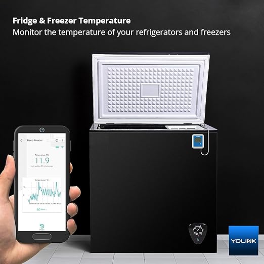 YoLink Smart X3 Version Outdoor Temperature Data Logger with Probe, Thermometer, 1/4 Mile Range, 5+ Years Battery Life, Emails, Text, App Alerts, Alexa, IFTTT. Pool, Hot Tub, Fish Tank. Hub Included!