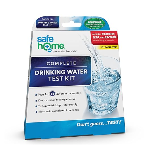 Safe Home® Complete Drinking Water Test Kit – DIY Screening for 14 Parameters + Optional Testing at Our EPA-Certified Lab for up to 48 Parameters – Made in the USA