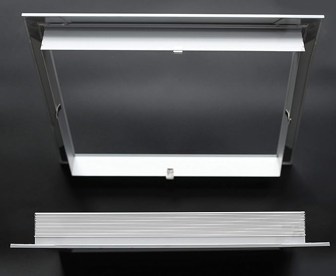HVAC Premium 14''w X 14''h Aluminum Privacy Door HVAC Air Grille - ''V'' Shaped Louvers Ensure 100% View Block - Supply or Return [Outer Dimensions: 15''w X 15''h]