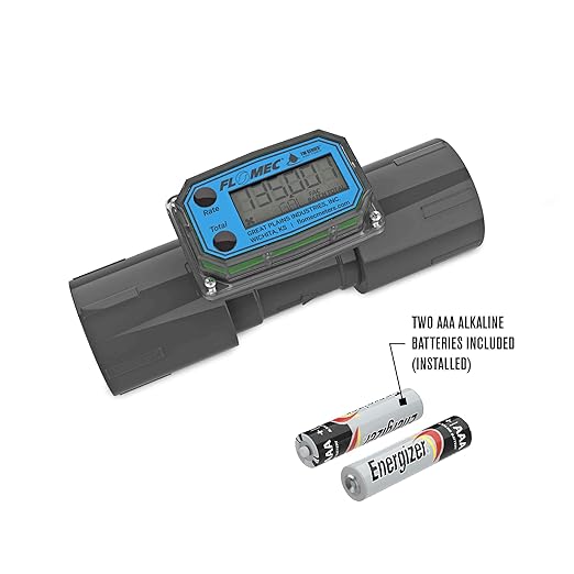 TM Series Turbine Flow Meter for Water Applications, 1-1/2 inch Female NPT Fittings (TM15NQ9GMB)