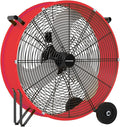 30 Inch Industrial Drum Fan 14000 CFM Ultra High Velocity Floor Fan for Large Warehouse, Shop & Gym - 3-Speed Heavy Duty Metal Cooling Fan with 360° Tilt, Rolling Wheels & UL Safety Listed