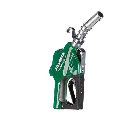 Fill-Rite SDN100GAN 1” 5 to 25 GPM Automatic Standard Duty Fuel Transfer Nozzle, Green - For Gasoline, Diesel, Biodiesel up to B20, E15 & Kerosene
