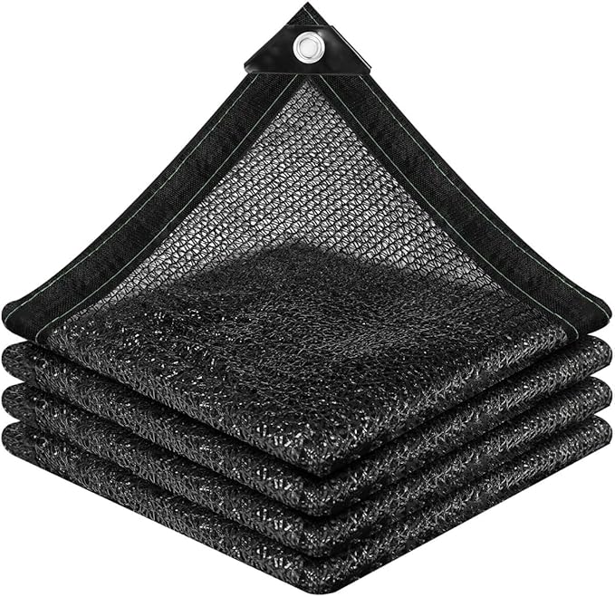 vensovo 40% Sunblock Shade Cloth Net Black Resistant - 12x16 Ft Garden Shade Mesh for Plant Cover, Greenhouse, Chicken Coop, Kennels, Tomatoes Plants