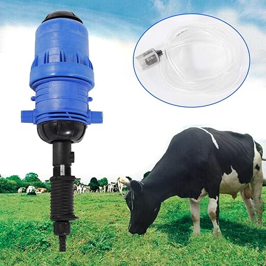 Adjustable Fertilizer Injector Dispenser Proportioner Automatic Dosing Pump 4-30℃ 0.4-4% Water Powered Chemical Liquid Doser Dispenser
