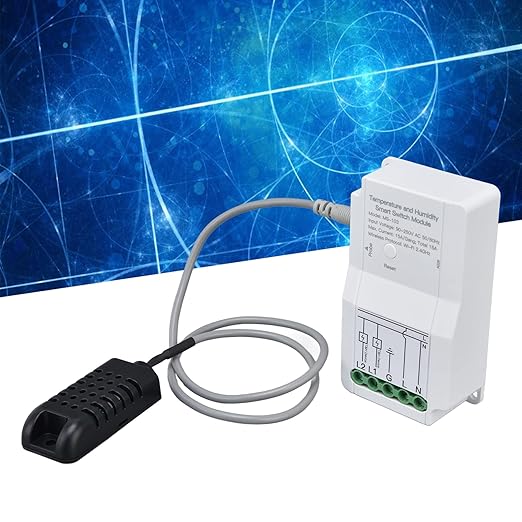 Smart WiFi Temperature Humidity Switch Module Timing APP Remote Control with Probe for Greenhouse for TUYA 90‑250V