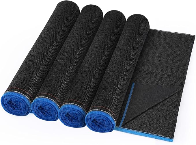 40% 6ft x 400ft Bulk Eyelets Shade Cloth Roll Sunblock Shade UV Resistant Net Windscreen Cover Fabric Roll for Garden Greenhouse Flower Plant Patio Kennel Canopy(Black)