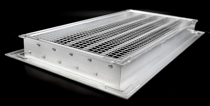 HVAC Premium 24"W x 18"H Aluminum Exterior Gable Louver Vent for Walls & Crawlspace - Weather-Resistant Air Grille with Screen Mesh - [Outer Dimensions 25.75"W x 19.75"H]