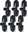 6 Pack 1/2'' to 1/4'' Drip Irrigation Fittings, Push-to-Connect 3 Way Drip Irrigation Part Barbed Tee Connectors, Anti-Leak Locked Splitter Fitting for 1/2" Irrigation Tubing (0.6''-0.67''OD)