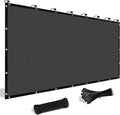 Shade&Beyond Customized Size 10' X 17' Shade Cloth with Grommets, 90% UV Protection UV Protection Mesh Tarp Sun Screens for Patio GN04, Dark Gray