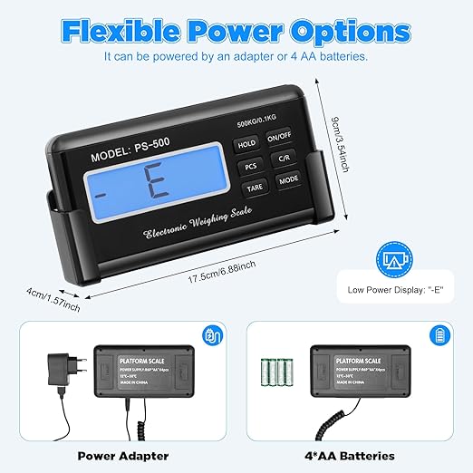 1100lb Digital Livestock Vet Scale, Digital Pet Scale for Dog Sheep Pig Goat, Heavy-Duty Platform Scale, Animal Scale Platform for Large Pets Postal Shipping Warehouse, KG/OZ/LB Units Switch