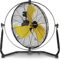 VENTISOL 20 Inch 2-in-1 Floor or Wall Mounted Fan, High Velocity 720 Tilting for Commercial, Residential, Industrial, Garage, Patio