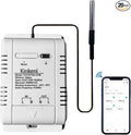 Easy Operation,Zigbee Smart WIFI Temperature Sensor Controller, High Precision Waterproof Probe Sensor, Remote Monitoring, Tuya App Remote 16A Smart Switch (Requires Tuya Zigbee Hub)