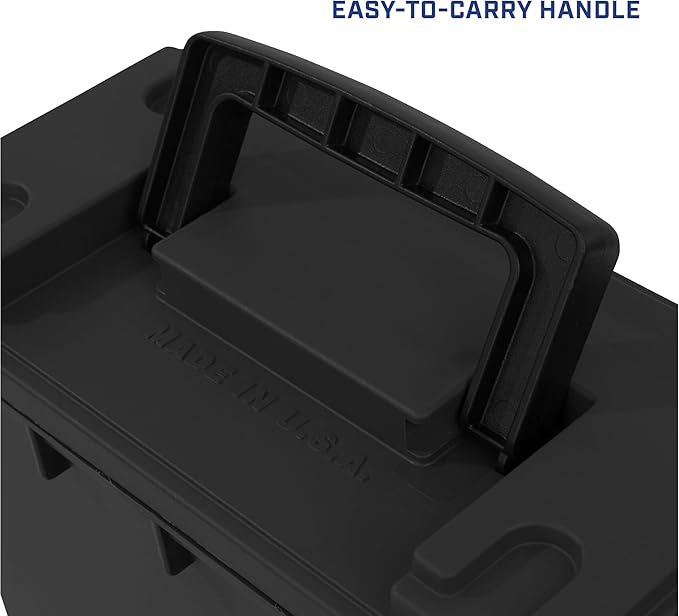 Sheffield 12790 2-Pack Ammo Storage Box, Mothers Day Gifts, .30 Cal Field Boxes, Mothers Day Gifts for Mom, Lockable Storage Box with Handle, Secures Hunting Gear, Supplies, and Bullets, Made in USA