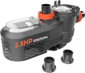 Variable Speed Pool Pump Inground, 2.5HP, 10567GPH High Flow Energy Efficient Pool Pump for Above Ground Pool, Programmable Timer, Rain Cover, 220V, Large Filter Basket