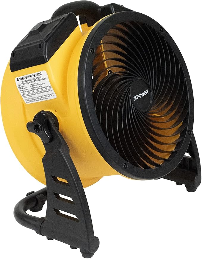 Air Circulator Utility Fan, 900 CFM, Variable Speed, 11 in Sealed Brushless DC Motor