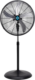 Tornado 20 Inch High Velocity Pedestal Fan, Oscillating Industrial Metal Stand Fan, 3 Speeds, 5000 CFM, 1/6 HP Motor, UL Listed, 6.6 Ft Cord for Commercial, Garage & Workshop