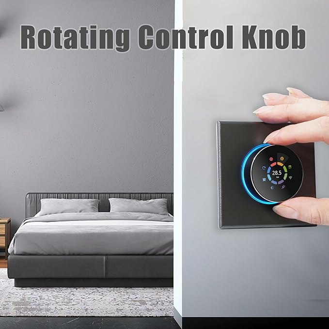 Docooler WiFi Smart Thermostat Temperature Controller Weekly Programmable Button Control/Mobile APP/Voice Control Compatible with Alexa/Google Home/Tuya App - for Water/Gas Boiler 5A