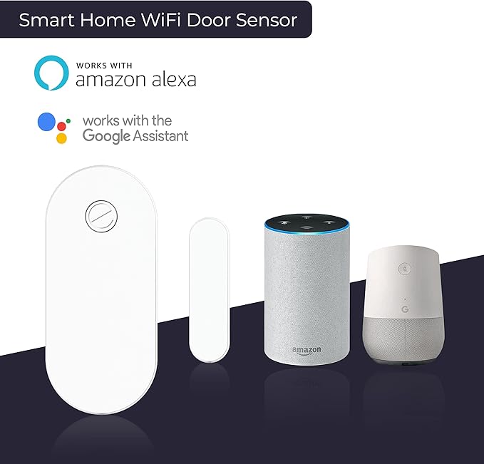 Smart Home Automation Hub Monitoring Smart Devices- 4 Piece DIY Smart Home Starter Kit-24/7 Monitoring System- No Contracts Free for Home Burglar Alerts gh eco4life App,SH-KIT4A