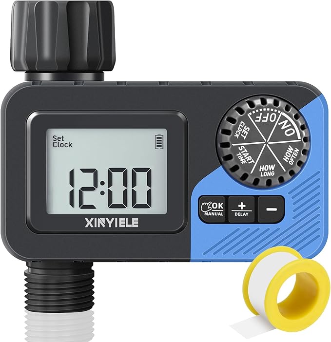 Smart Sprinkler Timer, Programmable Garden Smart Hose Watering System Equipment for Garden, Automatic Irrigation for Yard/Lawn, 1 Outlet