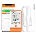 Elitech Bluetooth Thermometer Data Logger Temperature with Shadow Data 100000 Points Data Storage Export, Pharmacy Vaccine DDL Calibration Certificate, MAX MIN AVR MKT GSP-6Pro-GLE