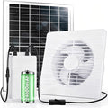 Solar Fan for Chicken Coop with Battery and Timer, 25W 24000 mAh Solar Powered Exhaust Fan for Greenhouse, Outdoor, Shed, Vent, Doghouses, Windows, RV, High Wind Speed, Rainproof
