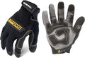Ironclad General Utility Work Gloves GUG, All-Purpose, Performance Fit, Durable, Machine Washable (1 Pair) Black
